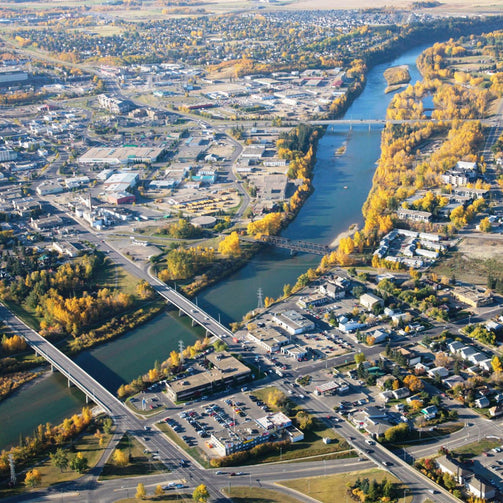 City of Red Deer Aerial Image
